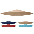 Simple Deluxe 9' Patio Umbrella Replacement Canopy Only Outdoor Table Market Yard Umbrella Replacement Top Cover With 8 Ribs, Ta