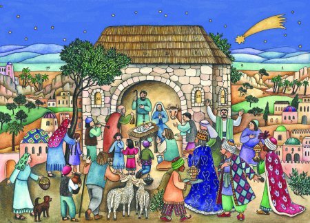 Christmas Nativity German Advent Calendar