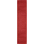 Nourison Essentials Solid Indoor/Outdoor Brick Red 2'2' X 16 Area Rug, Easy Cleaning, Non Shedding, Bed Room, Living Room, Dining Room, Deck, Patio, Backyard (2X16)