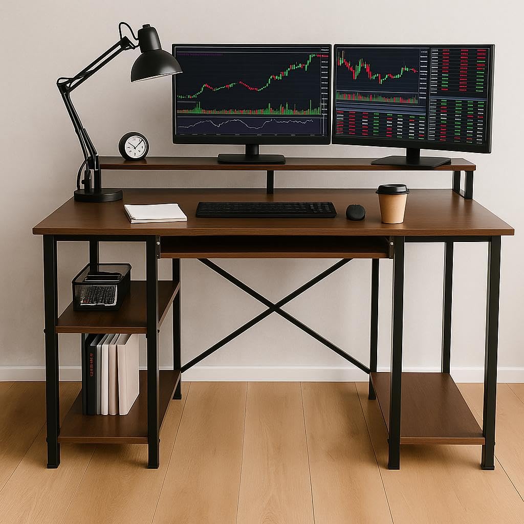 Innowin The Woods Computer Table With Keyboard Tray For Home Office, Office Desk With Storage, Engineered Wood Finish Study Writ