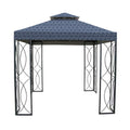 Garden Winds Replacement Canopy For The Garden Treasures 8X8 S-582D Gazebo - Standard 350 - Midnight Trellis