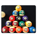 Nicokee Balls Rectangle Gaming Mousepad Billiard Pool Balls Mouse Pad Mouse Mat For Computer Desk Laptop Office 9.5 X 7.9 Inch N