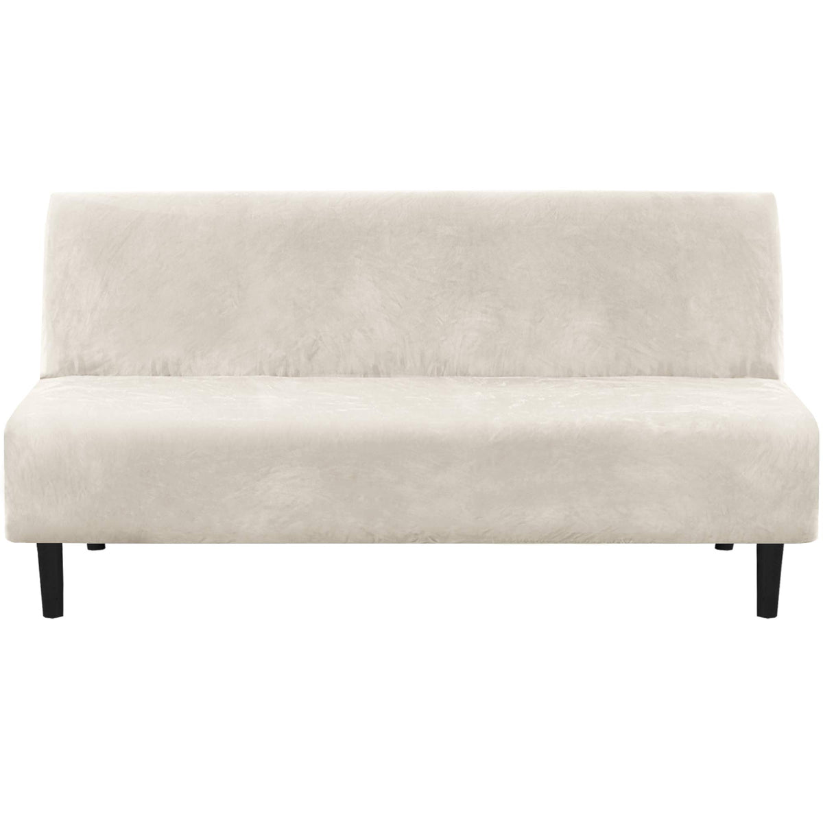 H.VERSAILTEX Real Velvet Futon Cover Armless Sofa Covers Sofa Bed Covers Stretch Futon Couch Cover Sofa Slipcover Furniture Prot