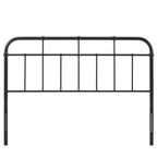 Modway Alessia Modern Farmhouse Metal Twin Headboard In Black