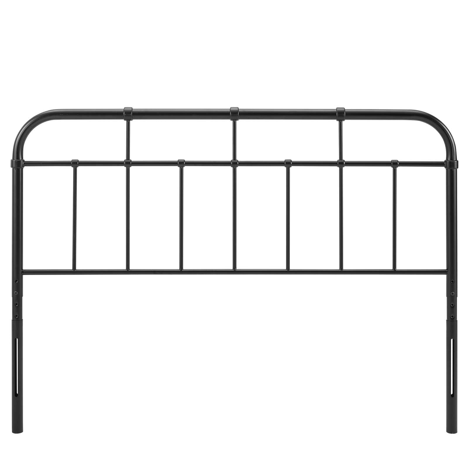 Modway Alessia Modern Farmhouse Metal Twin Headboard In Black