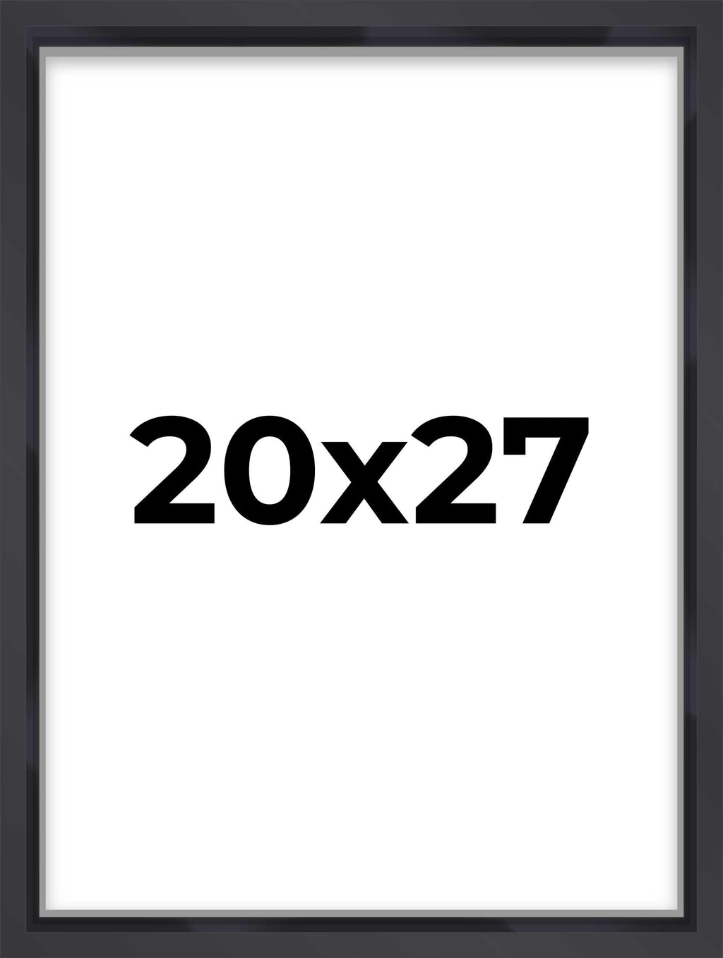 20x27 Shadow Box Frame Contemporary Black | 1'' Depth of Usable Space| Interior Size 20x27 or 27x20 Inches| UV Resistant Acrylic