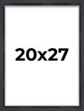 20x27 Shadow Box Frame Contemporary Black | 1'' Depth of Usable Space| Interior Size 20x27 or 27x20 Inches| UV Resistant Acrylic