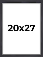 20x27 Shadow Box Frame Contemporary Black | 1'' Depth of Usable Space| Interior Size 20x27 or 27x20 Inches| UV Resistant Acrylic