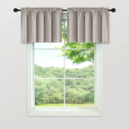 Mrs.Naturall Taupe Valances For Windows 36X16 Inches Long