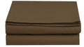 Luxury Flat Sheet on Amazon Elegant Comfort Wrinkle-Free 1500 Premier Hotel Quality 1-Piece Flat Sheet, Twin/Twin XL Size, Choco