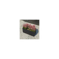 Bloom Series Poly Stone Planter 9 , 19.7 Long In Black