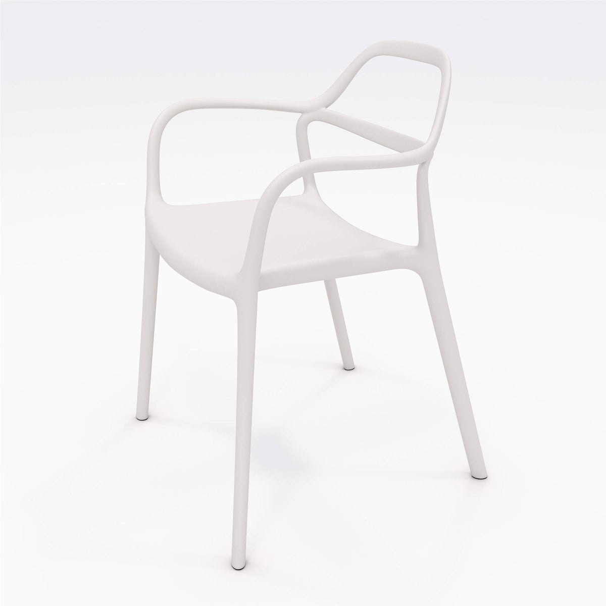 Olio Designs Dali Indoor/Outdoor Chair, White
