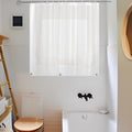 Absenk Waterproof Shower Curtain For Window Inside Shower, 24 Inches Length Plastic Bathroom Window Curtain Heavy Duty Vinyl Wit
