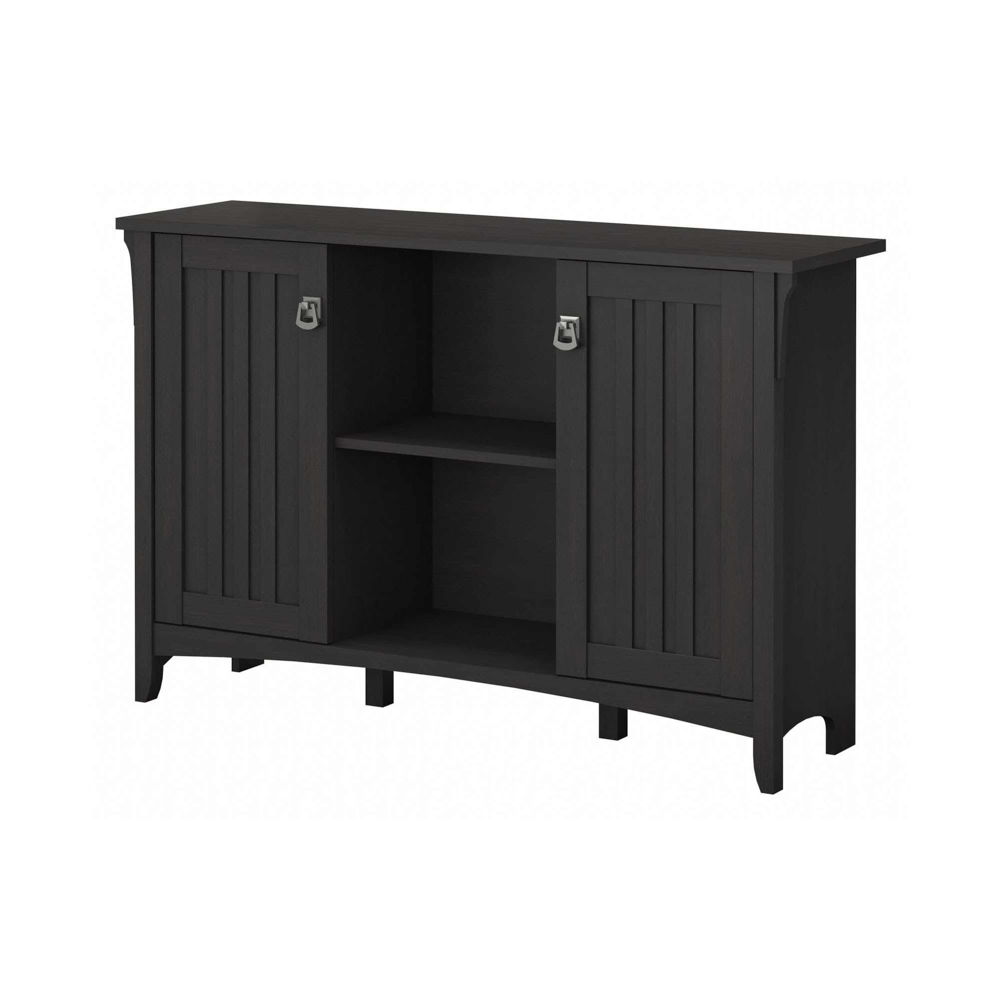 Bush Furniture Salinas Accent Storage Cabinet with Doors in Vintage Black