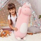 Morismos 36.2' Unicorn Body Pillow Large Hugging Pillow Unicorn Stuffed Animal,Soft Plush Toy For Kids Girl, Animal Body Pillow