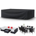 Startwo Patio Furniture Covers Waterprpoof, Tear Resistant Rectangular Outdoor Furniture Set Cover For Table And Chairs, Outdoor Sectional Sofa Cover, 111'L X 74'W X 28'H