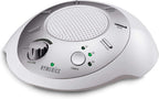 Homedics Soundsleep White Noise Sound Machine, Silver, Small Travel Sound Machine With 6 Relaxing Nature Sounds, Portable Sound Therapy For Home, Office, Nursery, Auto-Off Timer, By Homedics