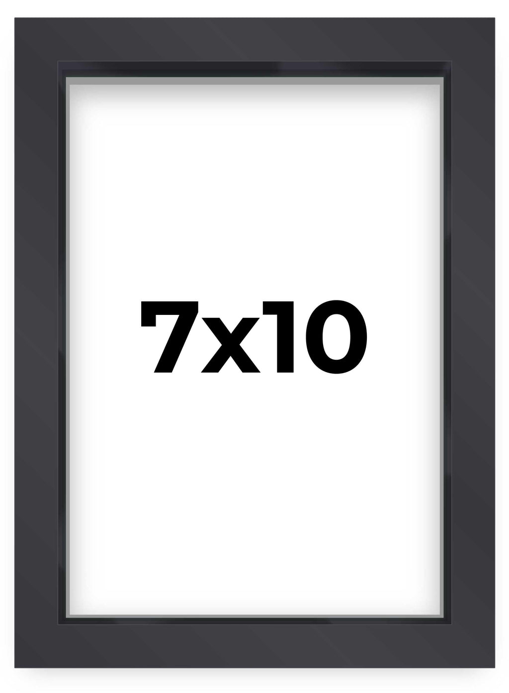 7x10 Shadow Box Frame Contemporary Black Finish | 1'' Depth of Usable Space| Interior Size 7x10 or 10x7 Inches| UV Resistant Acr