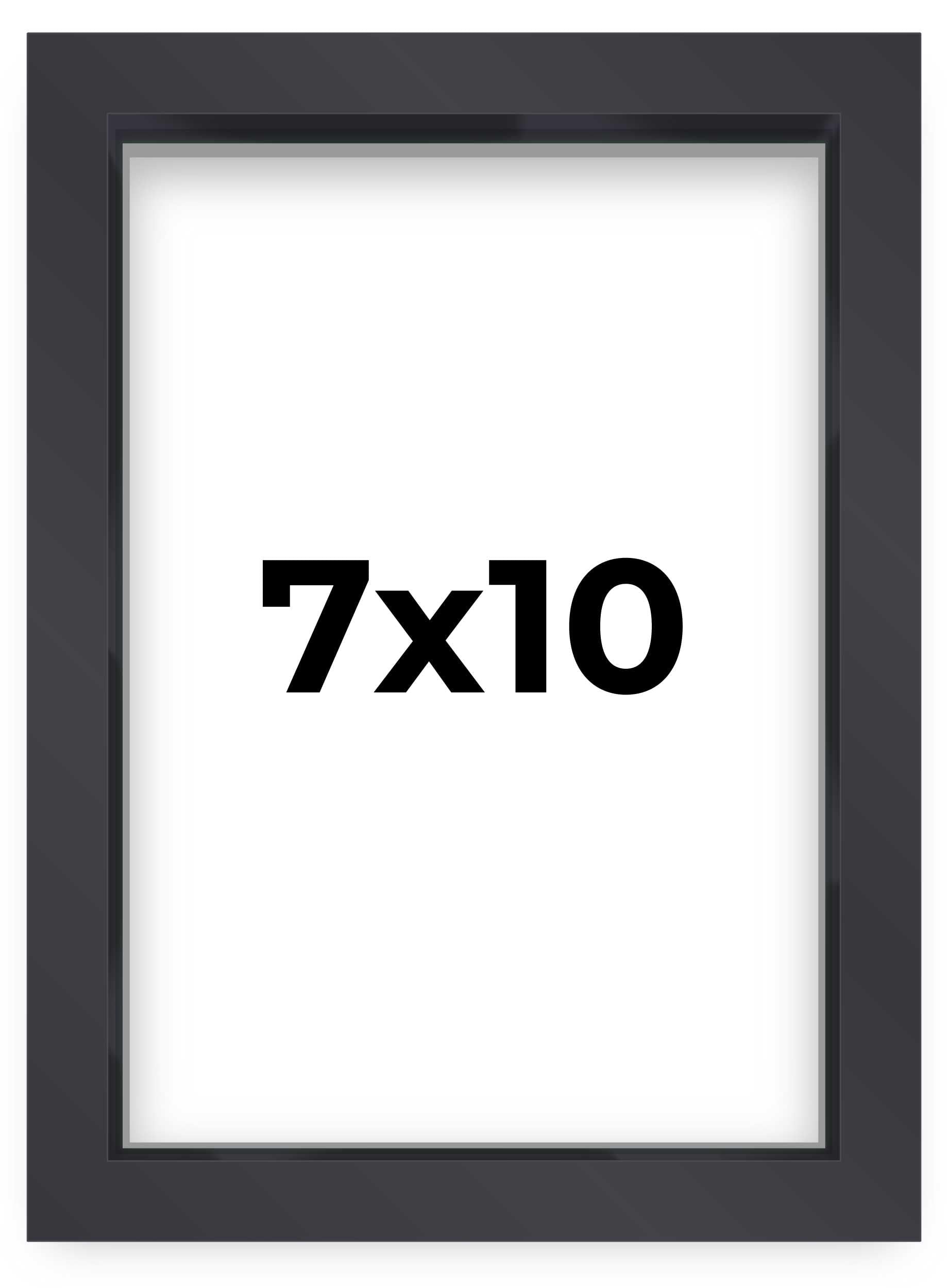 7x10 Shadow Box Frame Contemporary Black Finish | 1'' Depth of Usable Space| Interior Size 7x10 or 10x7 Inches| UV Resistant Acr