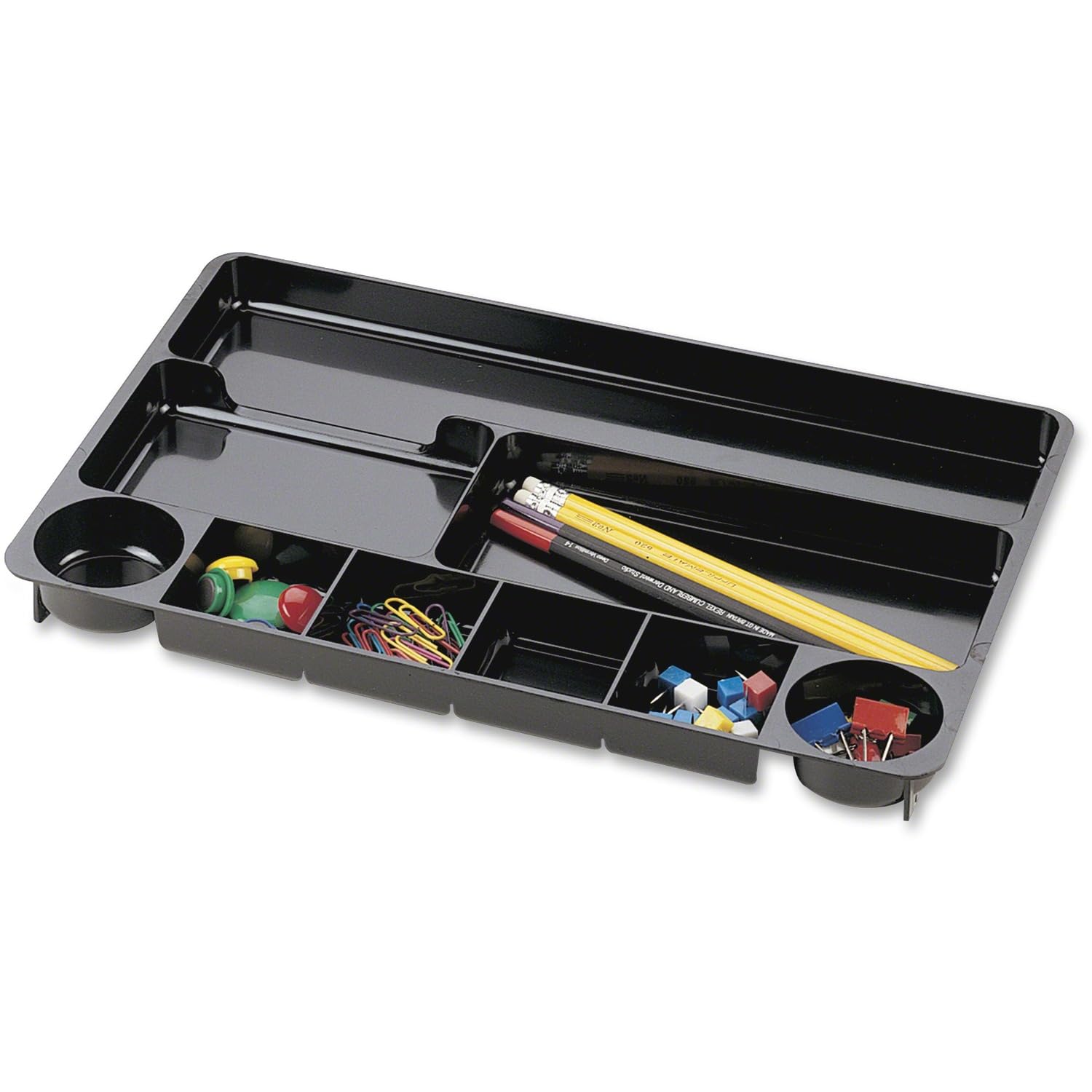 Officemate Recycled Plastic Drawer Organizer, Black (Oic26032)
