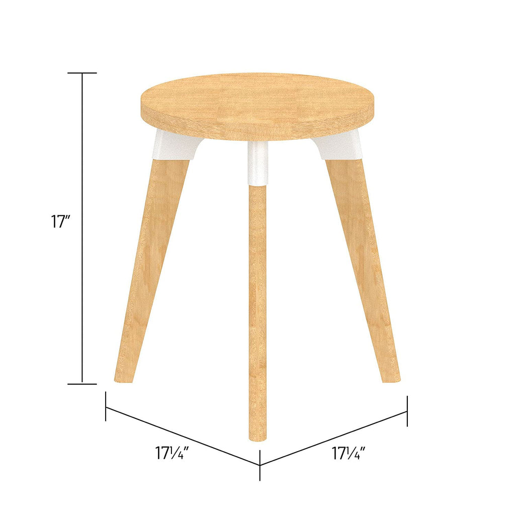 Safco RESENDTNA 14 Inch Diameter Resi Small Maple Accent Coffee Side Corner Sofa Living Room Office Lounge Bedside Nightstand End Table, Natural
