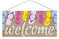 Craig Bachman 12.5'' Flip Flops Welcome Sign