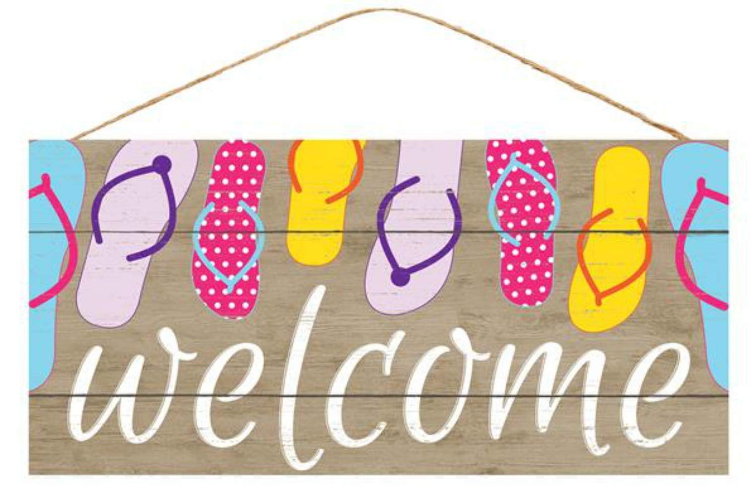 Craig Bachman 12.5'' Flip Flops Welcome Sign
