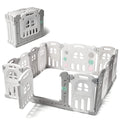 Play22 Foldable Baby Playpen 14 Panel - Kids Safety Activity Play Center - Safety Play Yard Play Pens for Babies - Safety Gates 