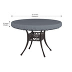 Covers & All Round Table Top Cover, 12 Oz Waterproof Uv & Weather Resistant Patio Table Cover, Outdoor Table Cover For Patio Outdoor Furniture & Coffee Table (54' Dia X 4' H Inches, Gray)