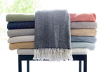 HomeRoots Cotton/Acrylic Soft Terracotta Links Pattern Throw Blanket