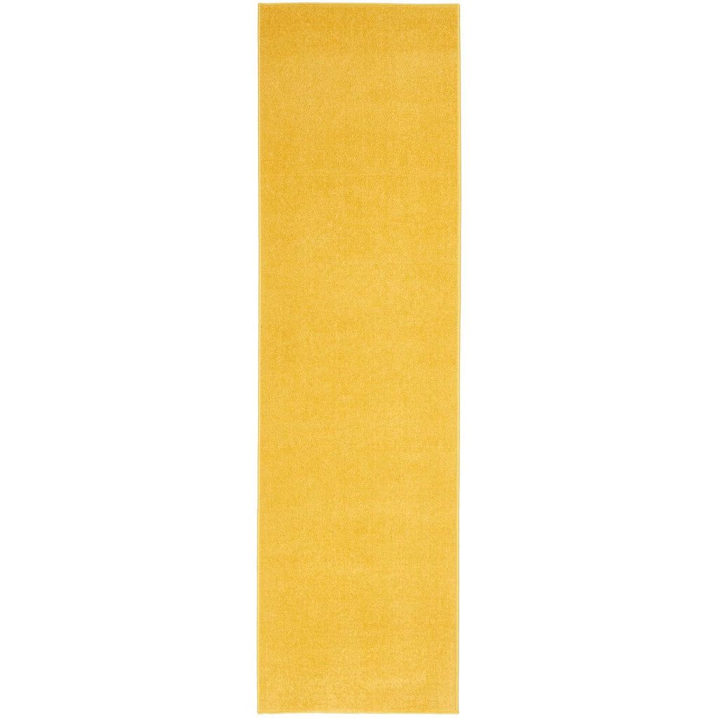 Nourison Essentials Indoor/Outdoor Yellow 2' X 6' Area Rug, Easy Cleaning, Non Shedding, Bed Room, Living Room, Dining Room, Backyard, Deck, Patio (2X6)