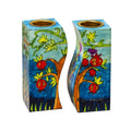 Yair Emanuel Fitted Shabbat Candlesticks with Pomegranates Seven Species (CS-5)