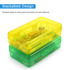 Tamaki 1 Pack Plastic Pencil Box Large Capacity Pencil Boxes Clear Boxes With Snap-Tight Lid Stackable Design And Stylish Office
