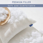 Miulee 24X24 Pillow Inserts Set Of 2, Square Decorative Throw Pillow Premium Fluffy Lumbar Pillow Forms Sham Stuffer For Living Room Sofa Couch Bed