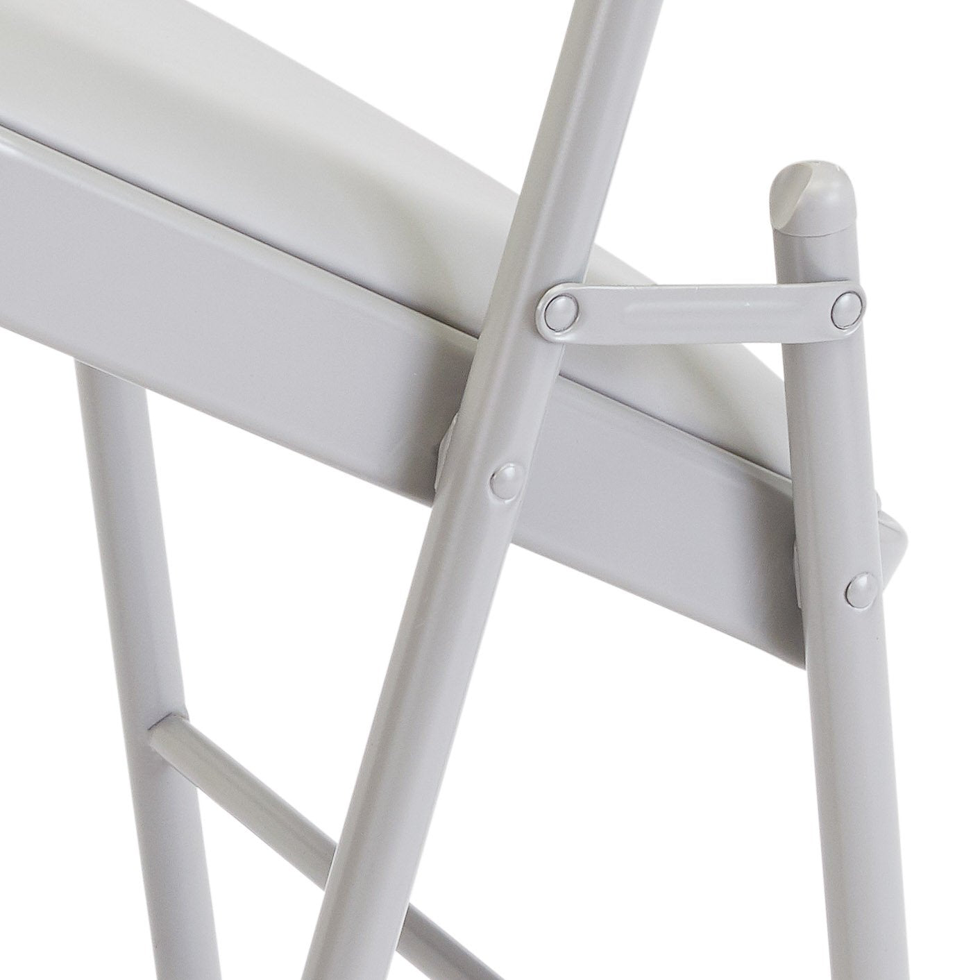 Commercialine® Vinyl Padded Steel Folding Chair, Grey (Pack of 4)
