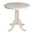 International Concepts 30 Round Top Pedestal Table, Unfinished