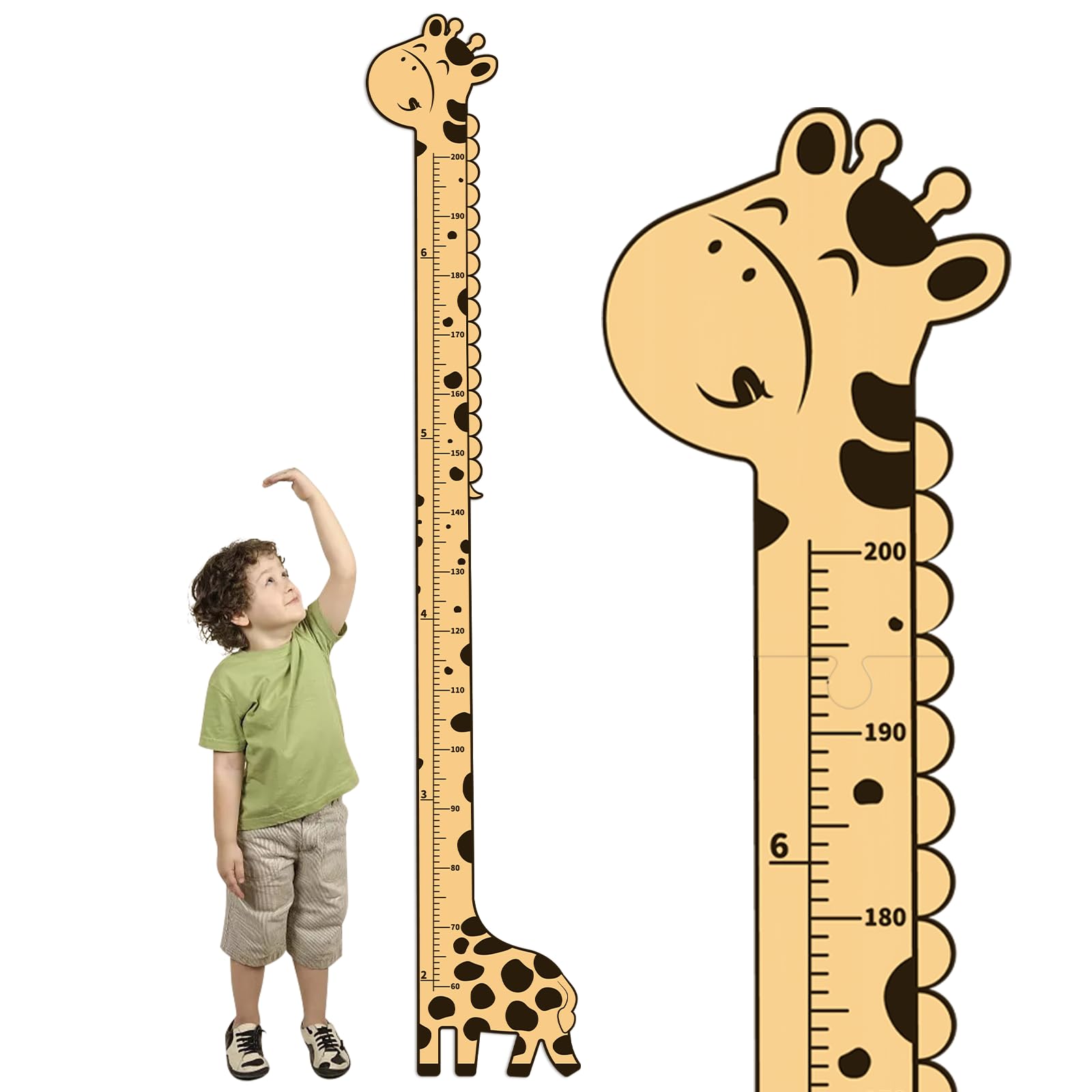 Wooden Growth Chart for Kids,Giraffe Height Chart for Boy Girls,Measuring Board for Kids Height,for Childs Room,Nursery Decor D