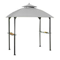 Garden Winds Replacement Canopy for The Windsor Grill Gazebo - Riplock 350 - Slate Gray