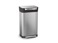 Joseph Joseph Intelligent Waste Titan Trash Can Compactor with Odor Filter, Holds Up to 90L After Compaction, Stainless Steel, 3
