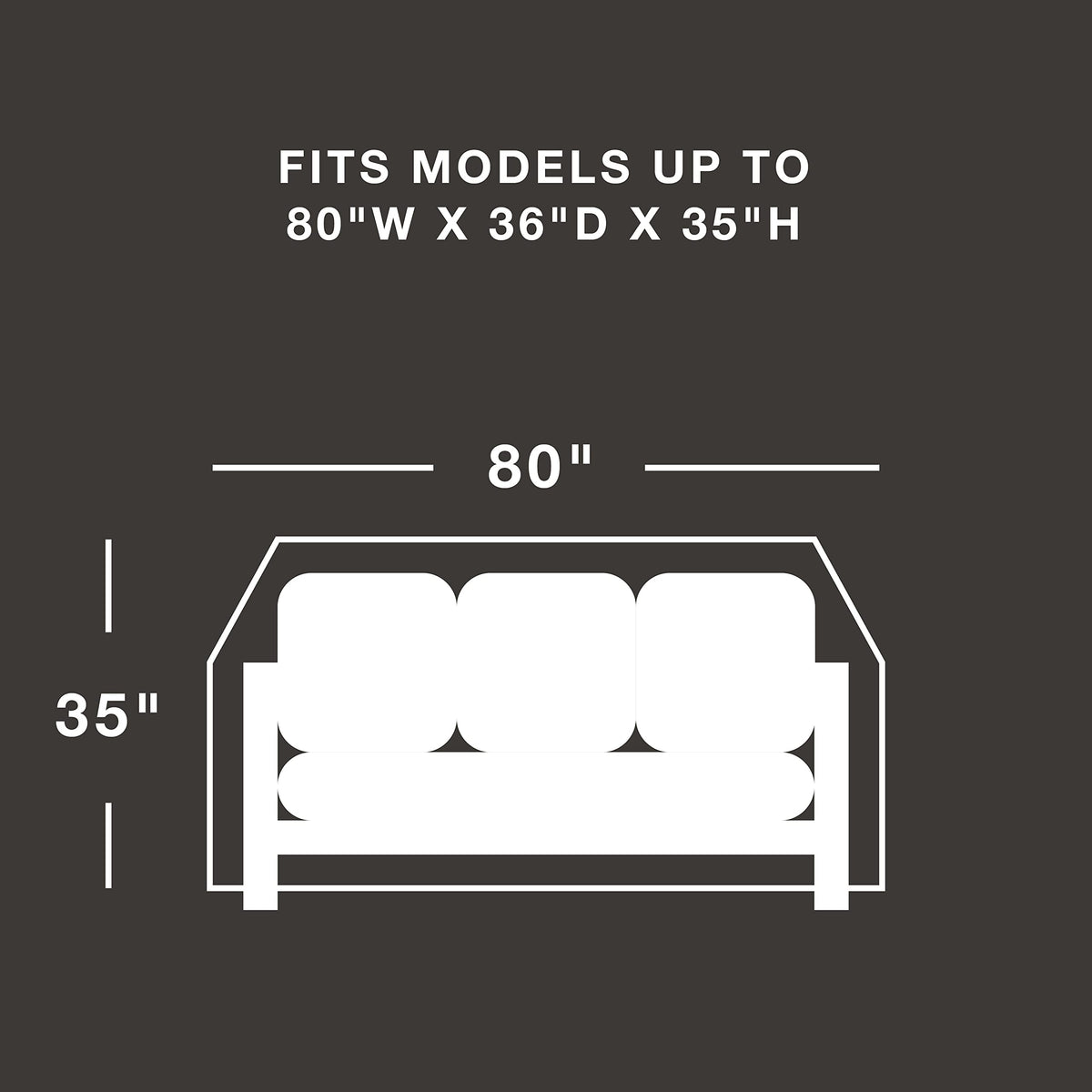 True Guard Patio Furniture Cover, Sofas Up To 80'