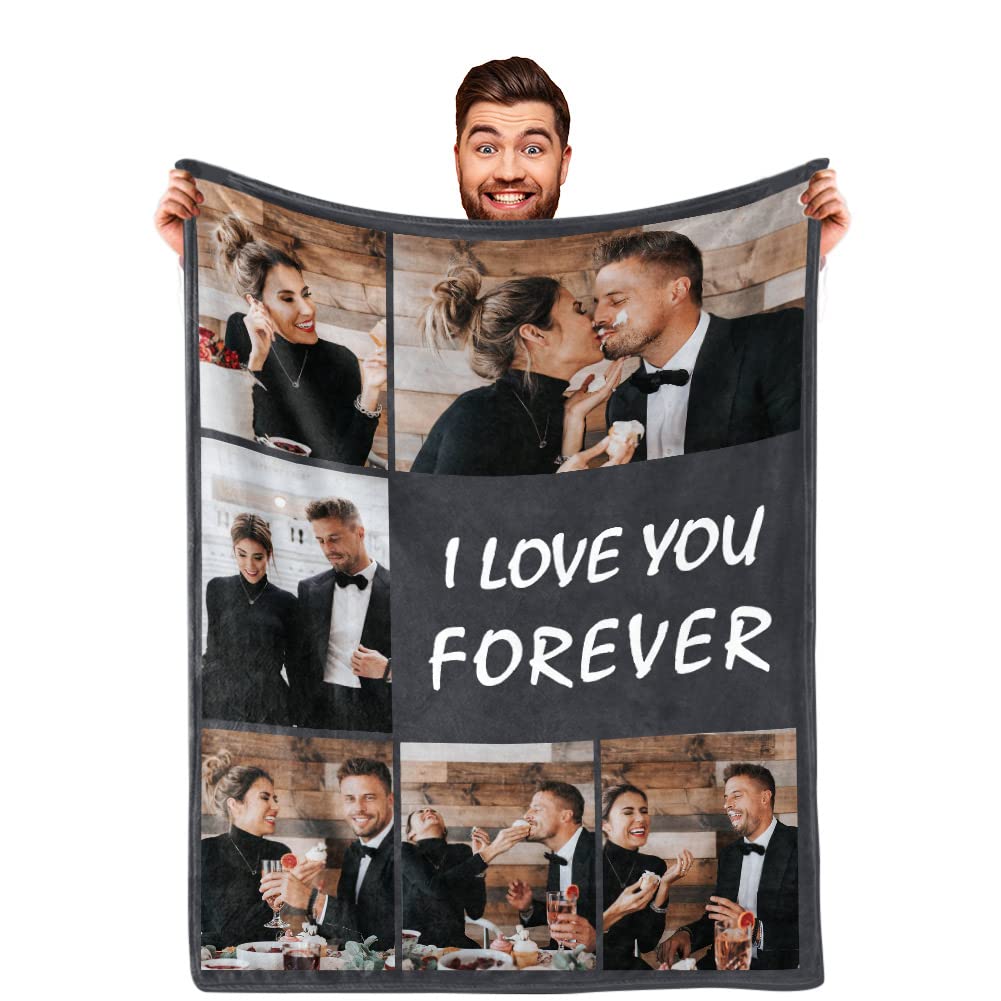 Photo Blanket Gifts For Wife, Custom Blankets As Anniversary Wife Gifts- To My Wife From Husband, Valentines Day Gifts