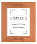 Sentimental Photo Frame The Best Get Promoted To Pop Wood Engraved 8x10 Portrait Picture Frame