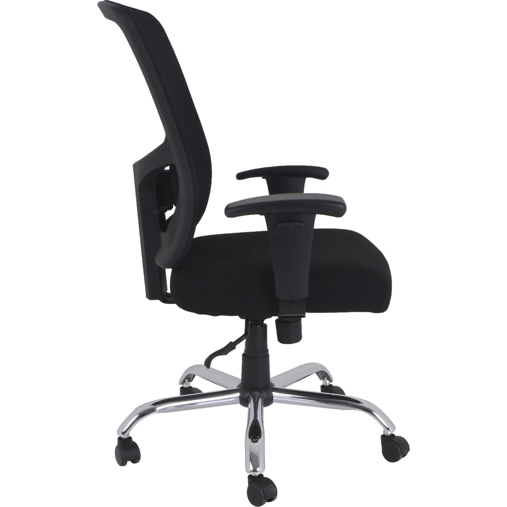Lorell Big & Tall Mid-Back Leather Guest Chair
