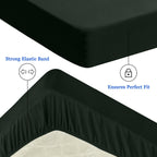 Sufdari Full Size Mattress Protector,Waterproof Mattress Protector,Fitted Sheet Style Mattress Cover With 18' Deep Pocket,Washable And Comfortable-Green,Full