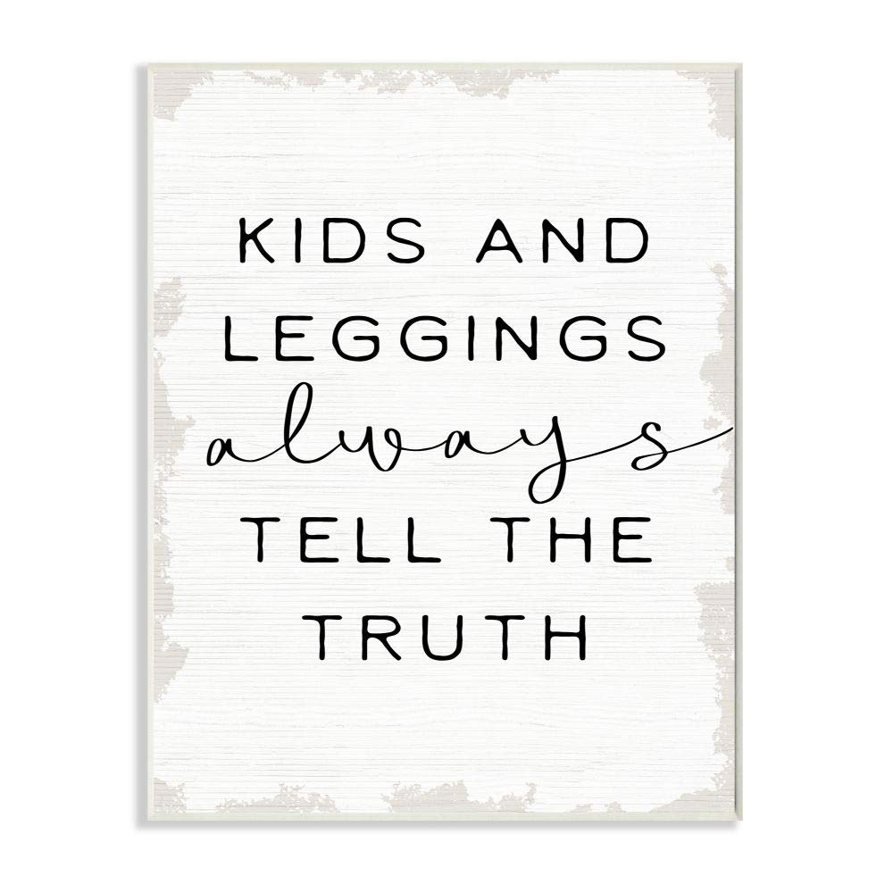 Stupell Industries Tell The Truth Funny Family Word, Design by Artist Daphne Polselli Art, 13 x 0.5 x 19, Wall Plaque