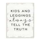 Stupell Industries Tell The Truth Funny Family Word, Design by Artist Daphne Polselli Art, 13 x 0.5 x 19, Wall Plaque