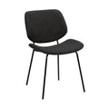 Armen Living LCQUSIBLCH Quest Charcoal Modern Dining Accent Chair