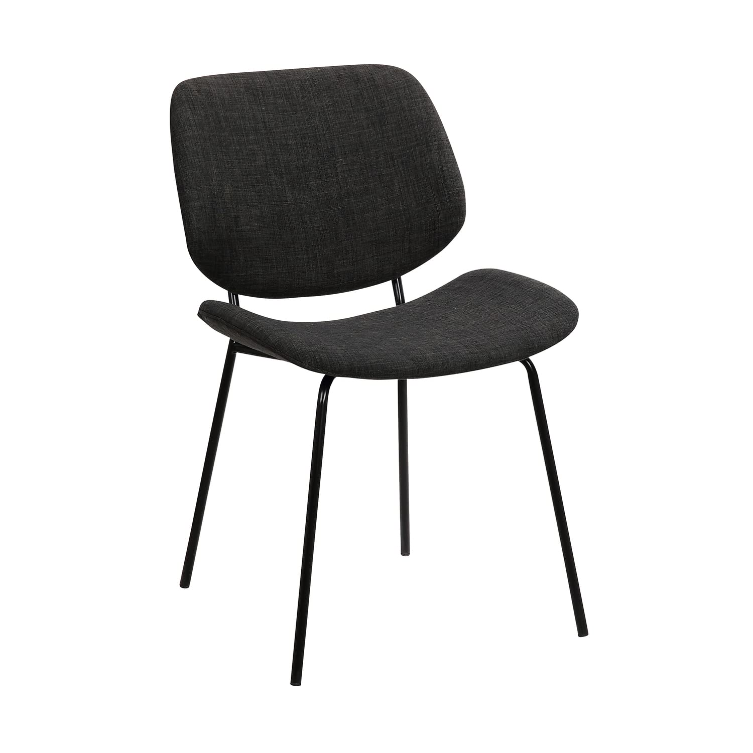 Armen Living LCQUSIBLCH Quest Charcoal Modern Dining Accent Chair