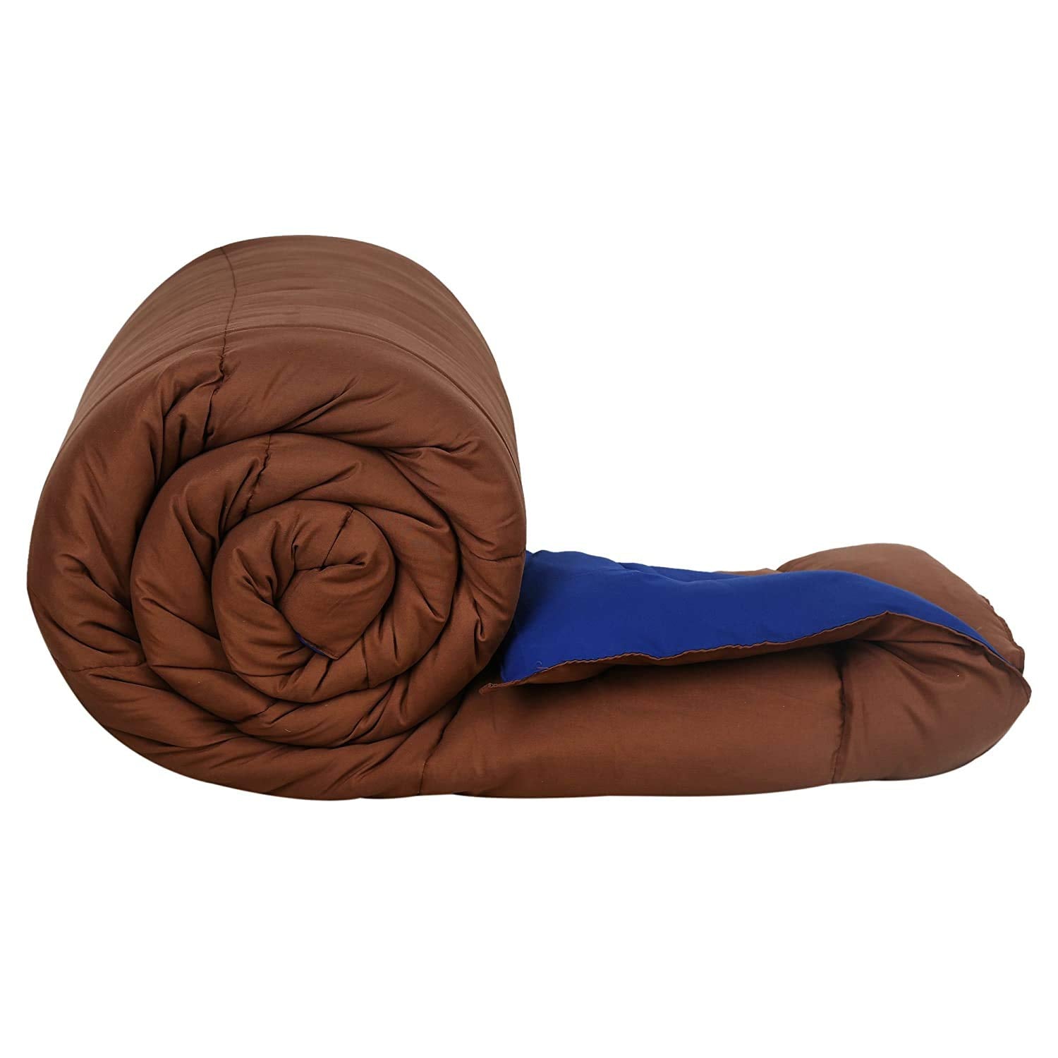 Svt Microfiber 200Tc Comforter (Double_Coffee & Blue)