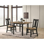 Intercon Harper 30" Tall Drop Leaf Table with 4 Legs, Brushed Brown & Pecan Furniture
